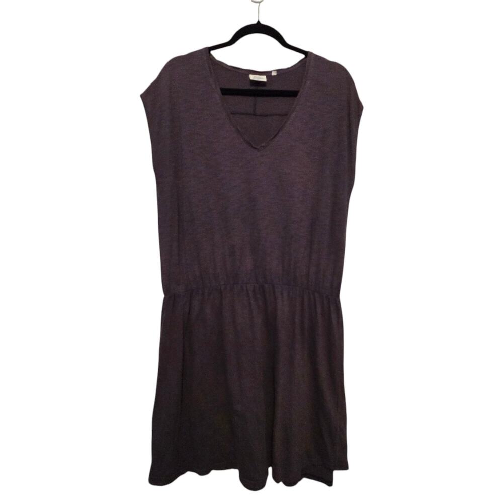 Hartford Alternative Classics Dress Womens Sz 3 LG Gray Solid Sheath Knee Length